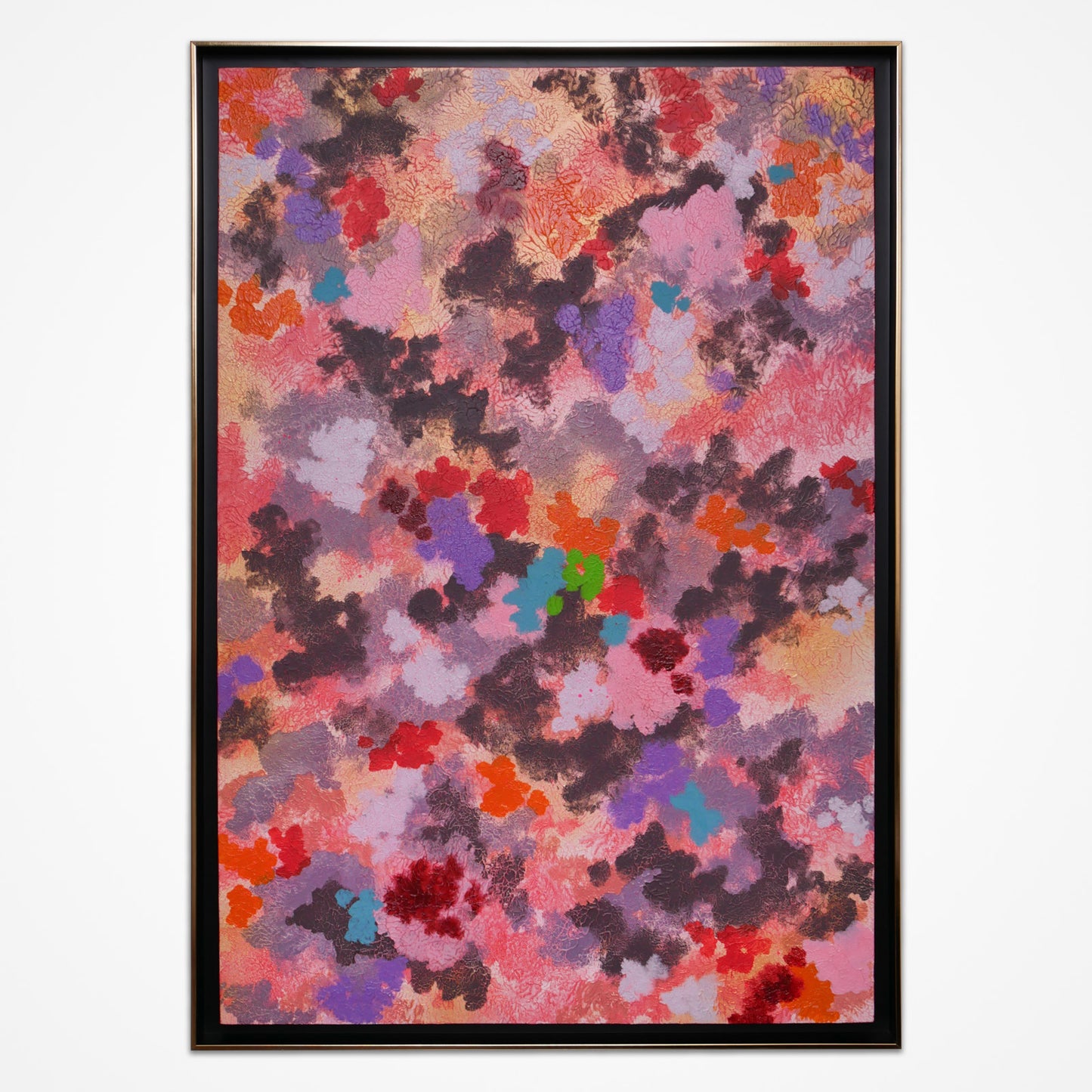 Oriental Celebration No. 05 - Acrylic & Metallic Spray Paint on Canvas