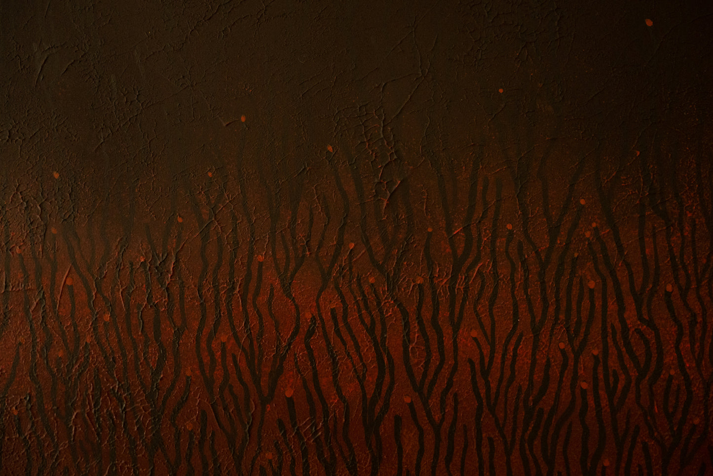 Abyssal Plain - Acrylic & Spray Paint on Canvas