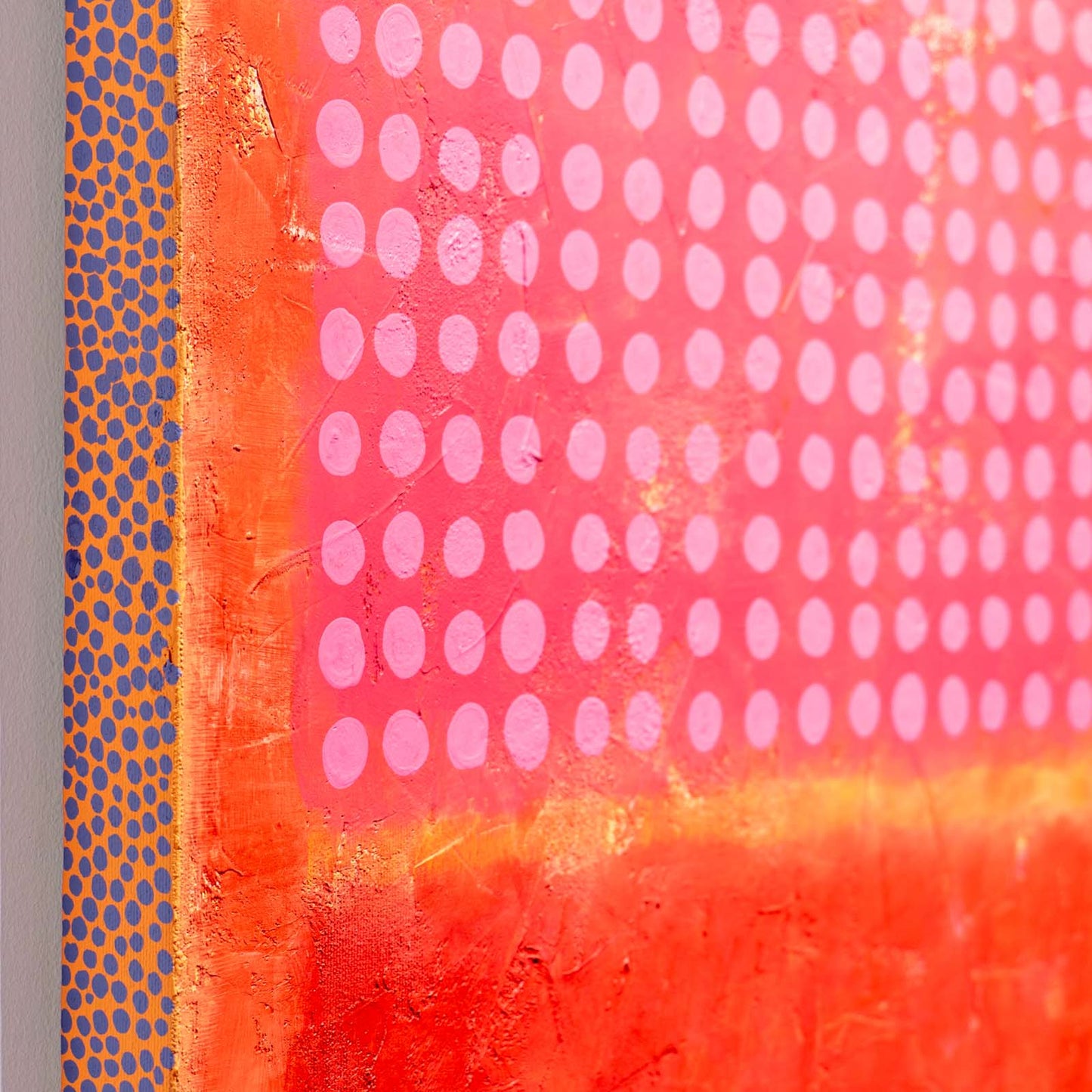 Dots on a Rothko No. 02 - Acrylic & Colored Pencil on Canvas
