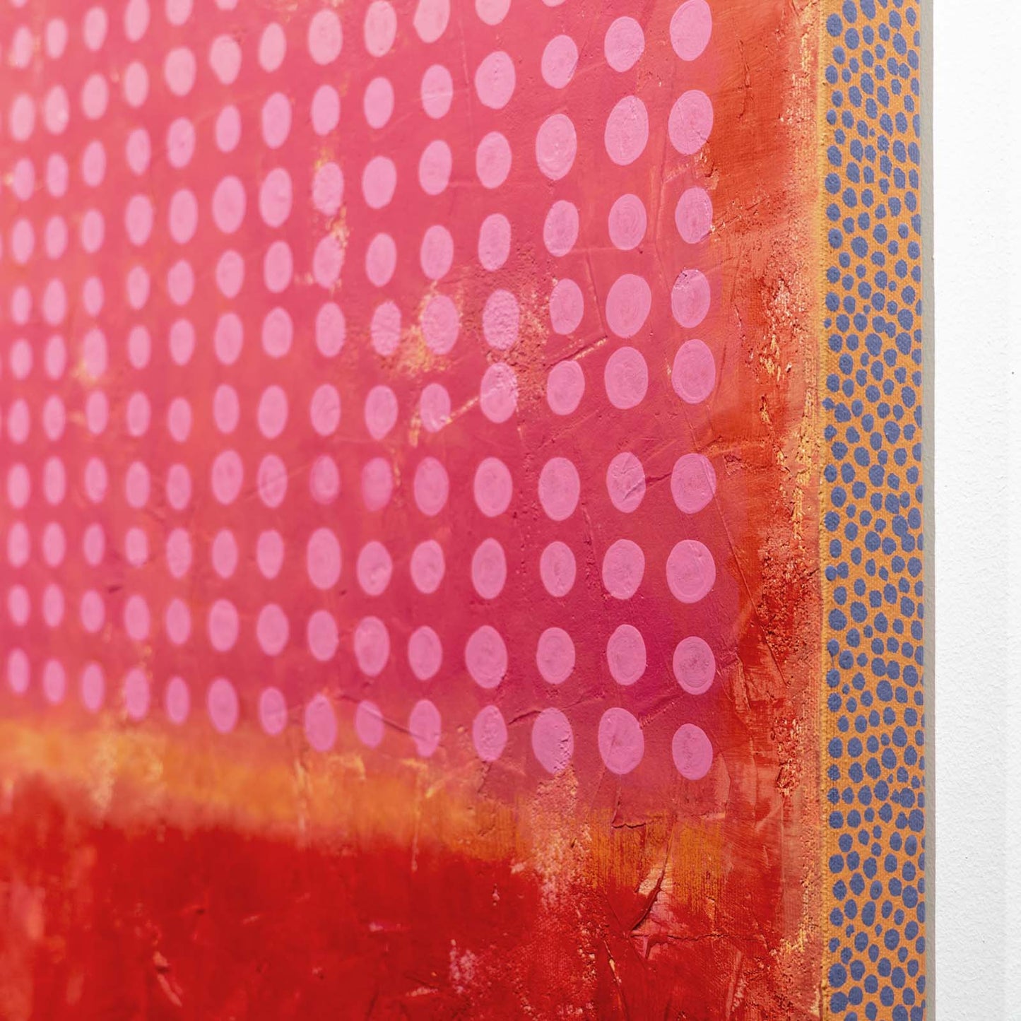 Dots on a Rothko No. 02 - Acrylic & Colored Pencil on Canvas