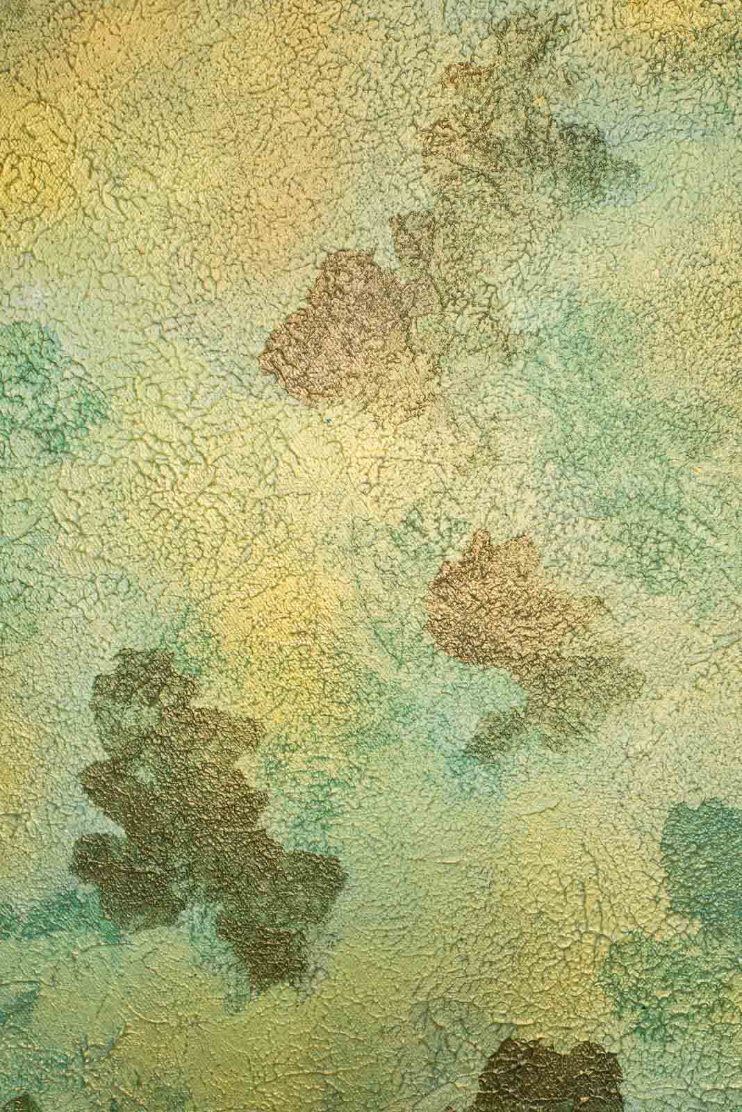 Emerald Circulation No. 02 - Acrylic & Metallic Spray Paint on Canvas