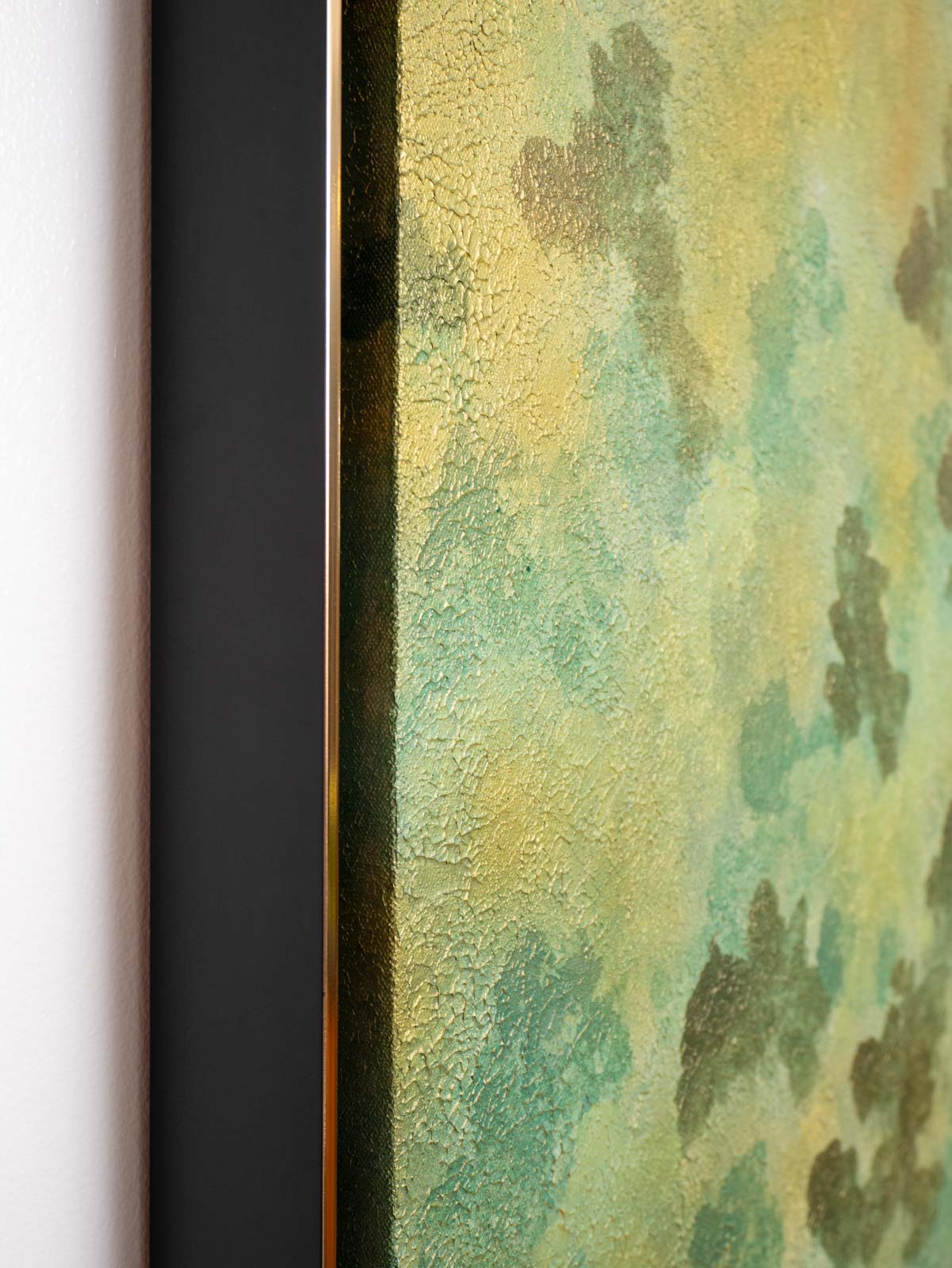 Emerald Circulation No. 02 - Acrylic & Metallic Spray Paint on Canvas