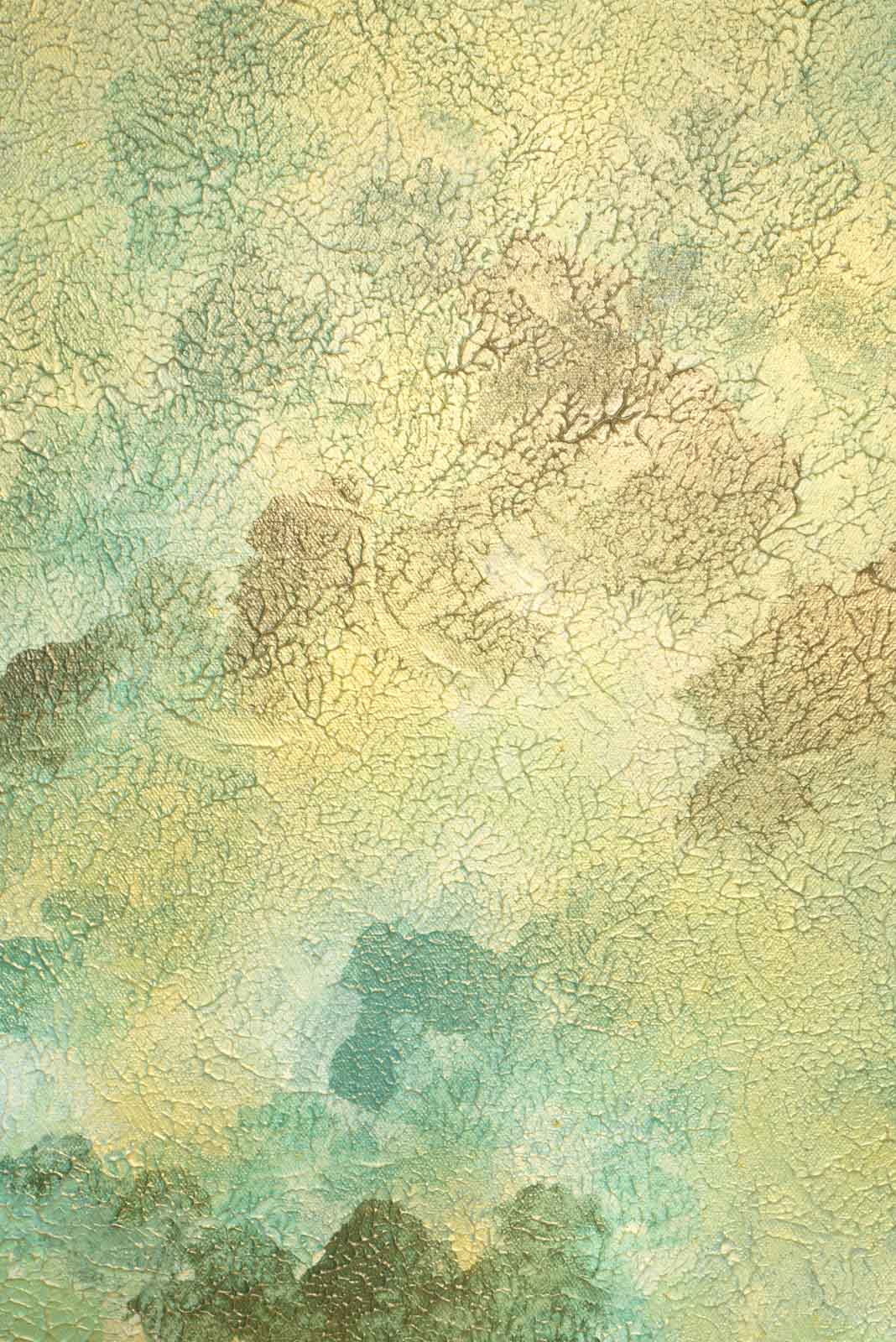 Emerald Circulation No. 03 - Acrylic & Metallic Spray Paint on Canvas