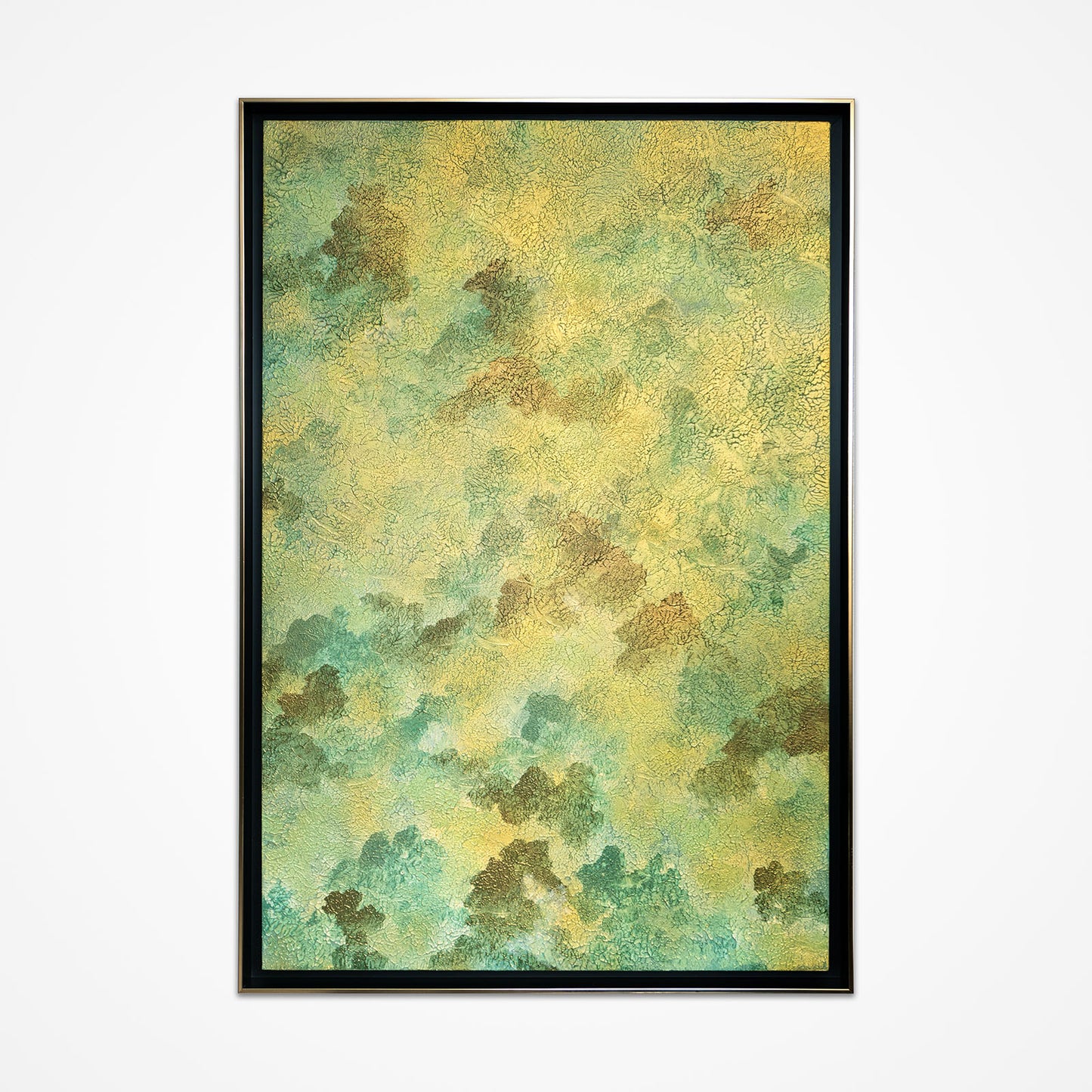 Emerald Circulation No. 03 - Acrylic & Metallic Spray Paint on Canvas