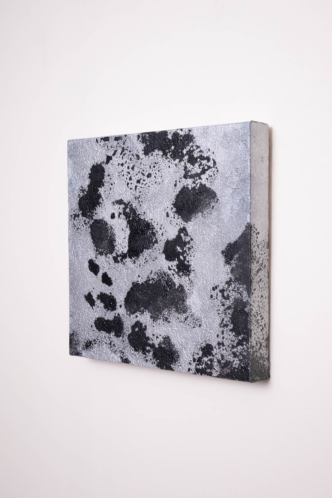 Koi Square 1/8 - Acrylic & Metallic Spray Paint on Canvas