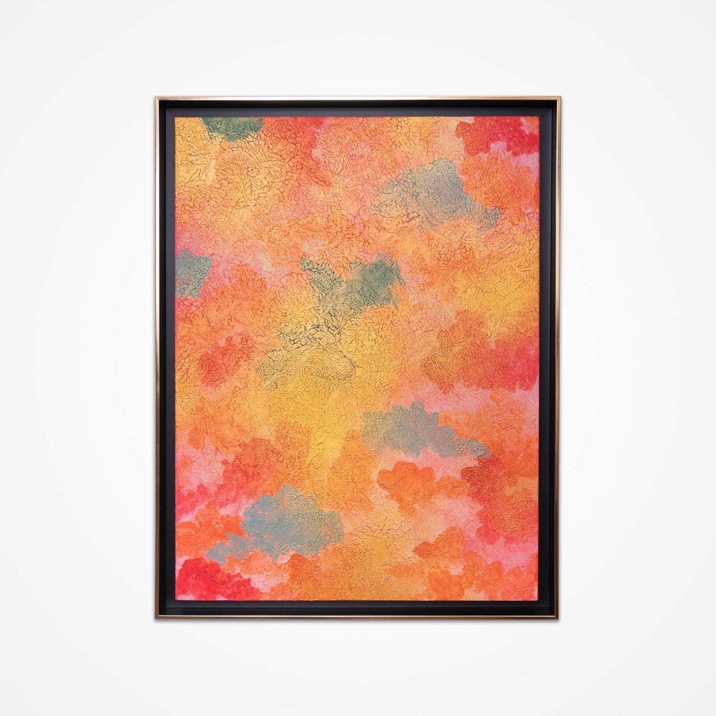 Oriental Circulation No. 06 - Acrylic & Metallic Spray Paint on Canvas