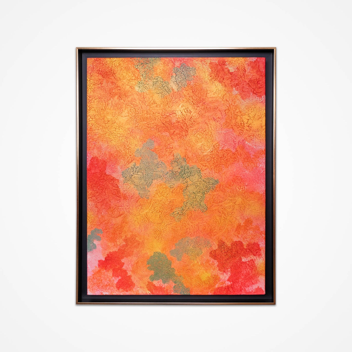 Oriental Circulation No. 07 - Acrylic & Metallic Spray Paint on Canvas