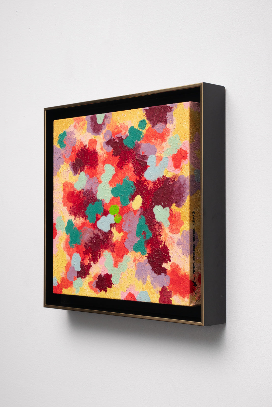 Square Circulation No. 03 - Acrylic & Metallic Spray Paint on Canvas
