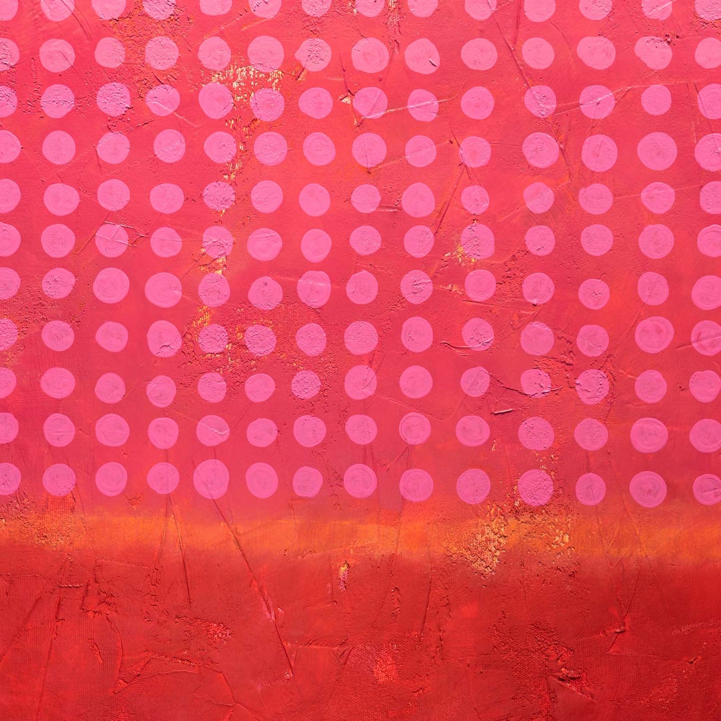 Dots on a Rothko No. 02 - Acrylic & Colored Pencil on Canvas