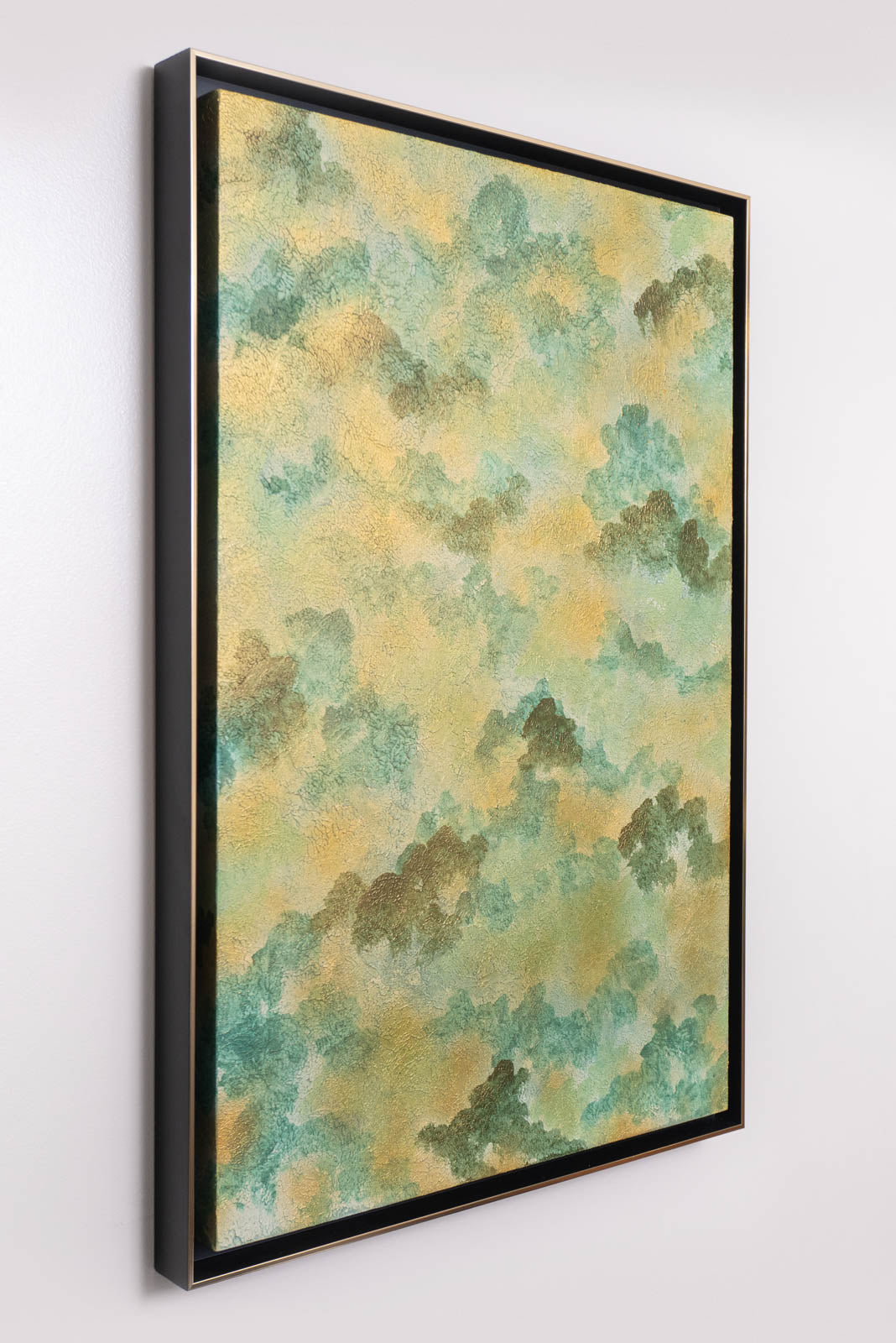 Emerald Circulation No. 01 - Acrylic & Metallic Spray Paint on Canvas