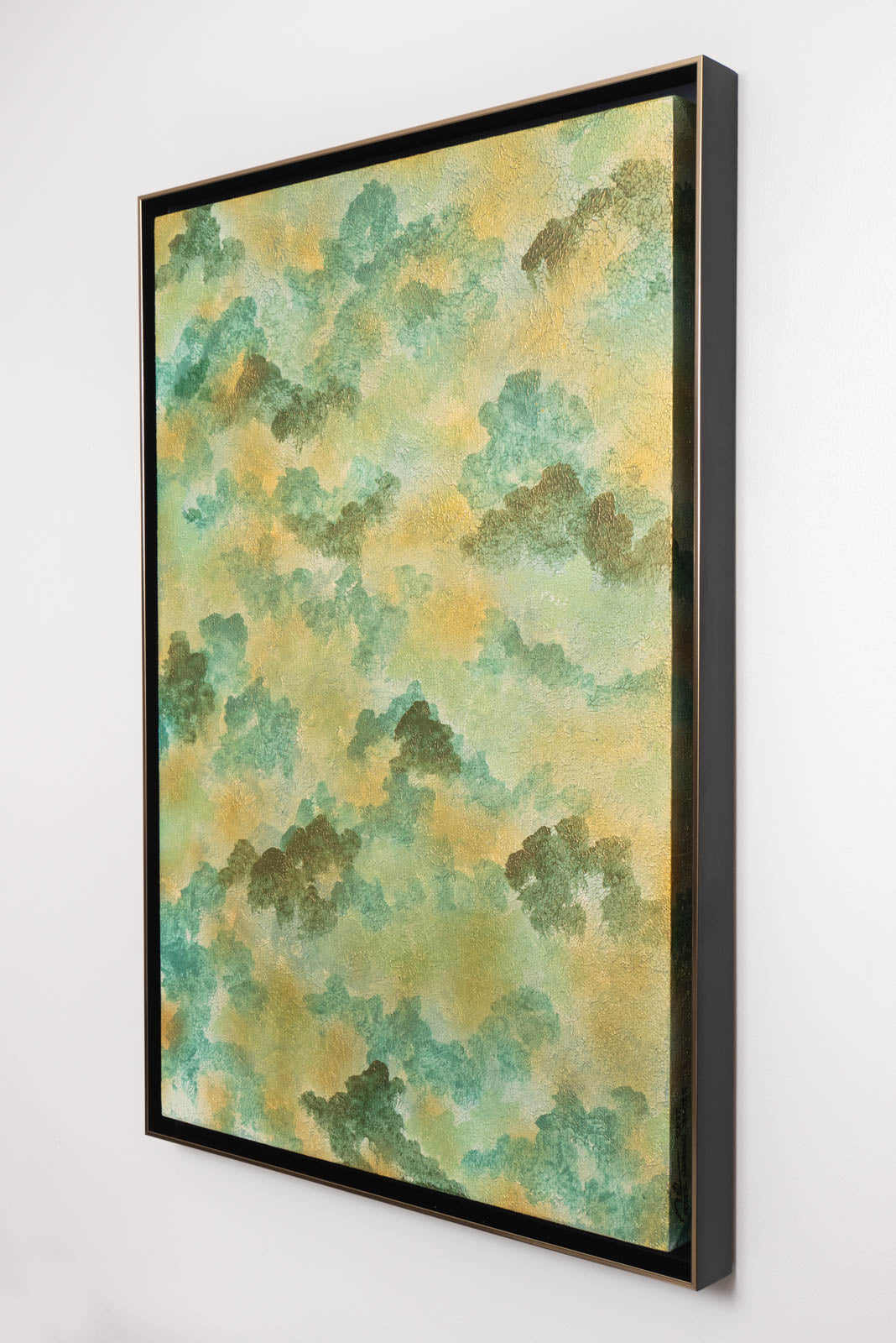 Emerald Circulation No. 01 - Acrylic & Metallic Spray Paint on Canvas