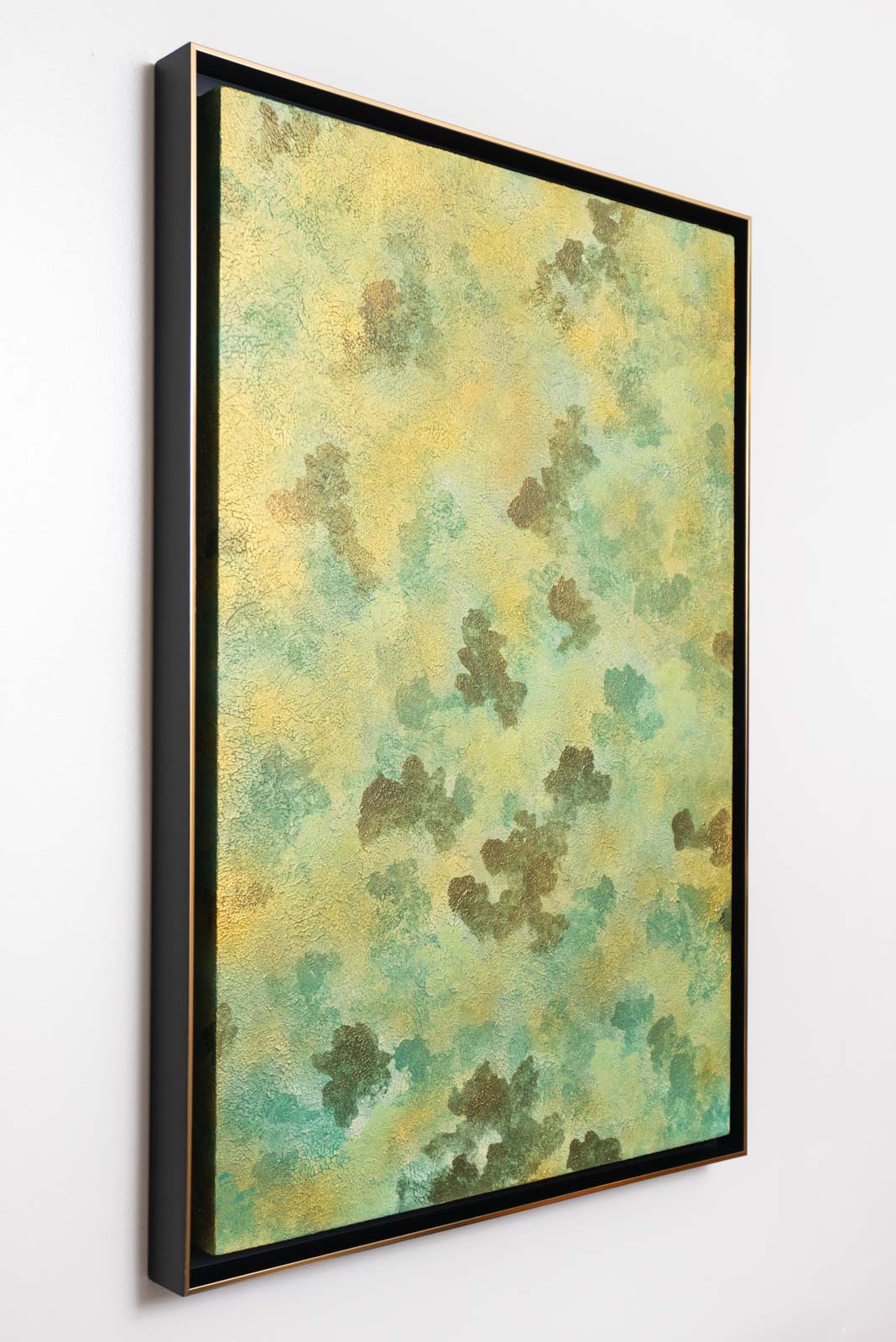 Emerald Circulation No. 02 - Acrylic & Metallic Spray Paint on Canvas