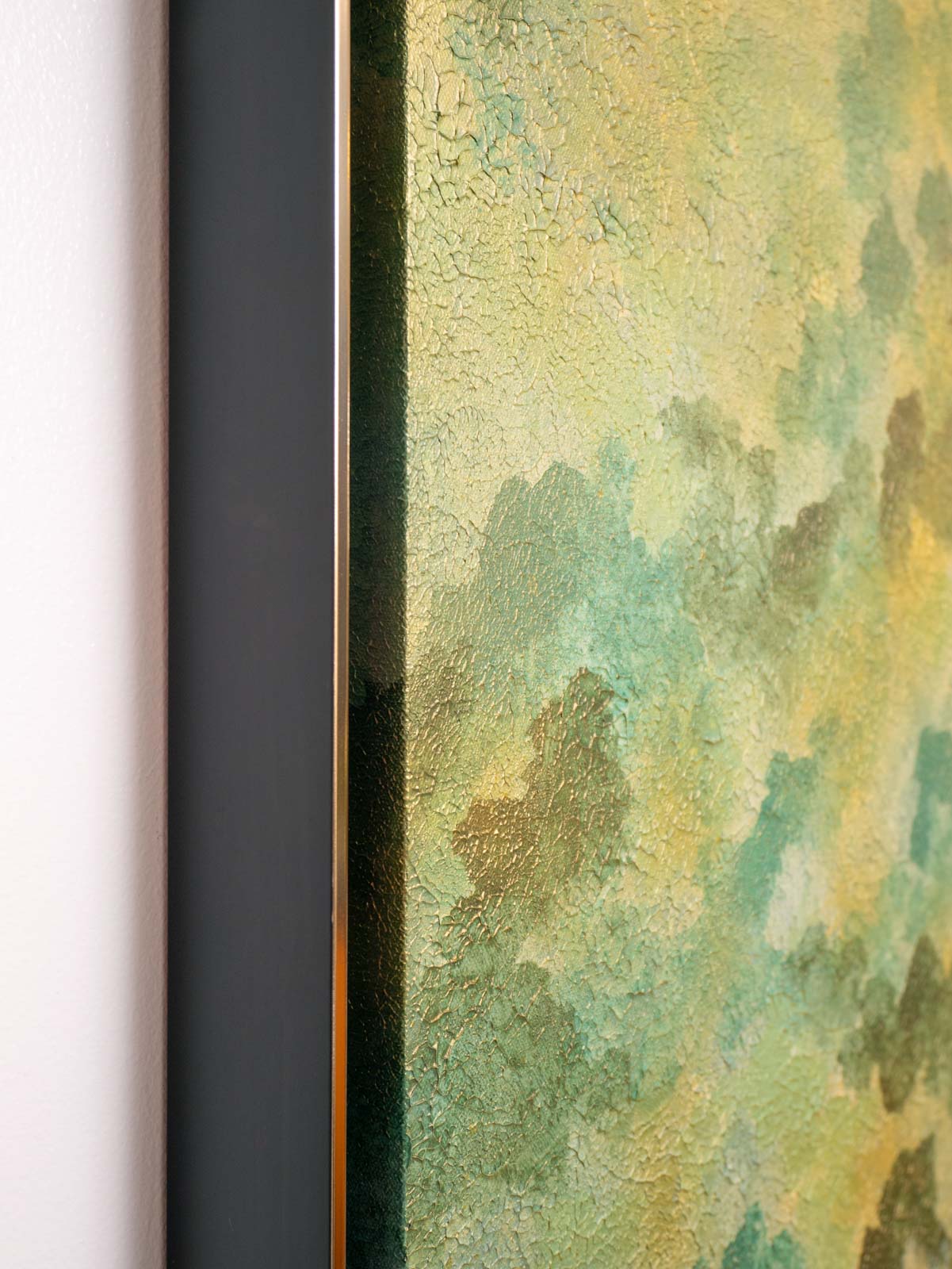 Emerald Circulation No. 03 - Acrylic & Metallic Spray Paint on Canvas