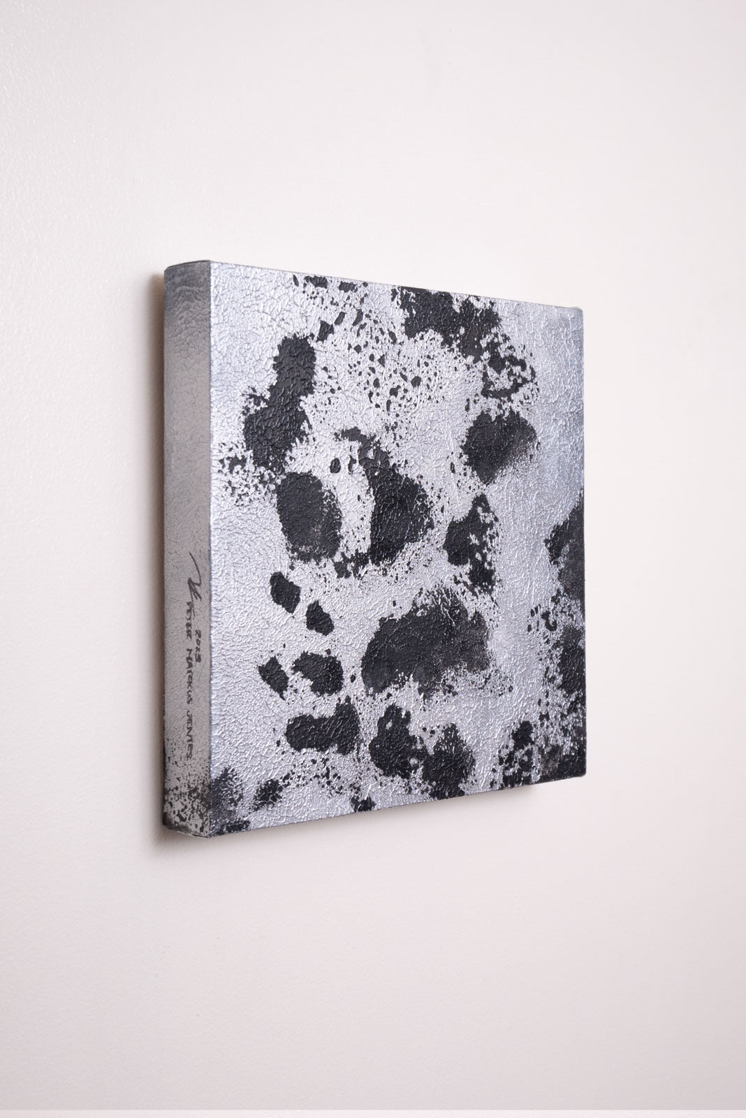 Koi Square 1/8 - Acrylic & Metallic Spray Paint on Canvas