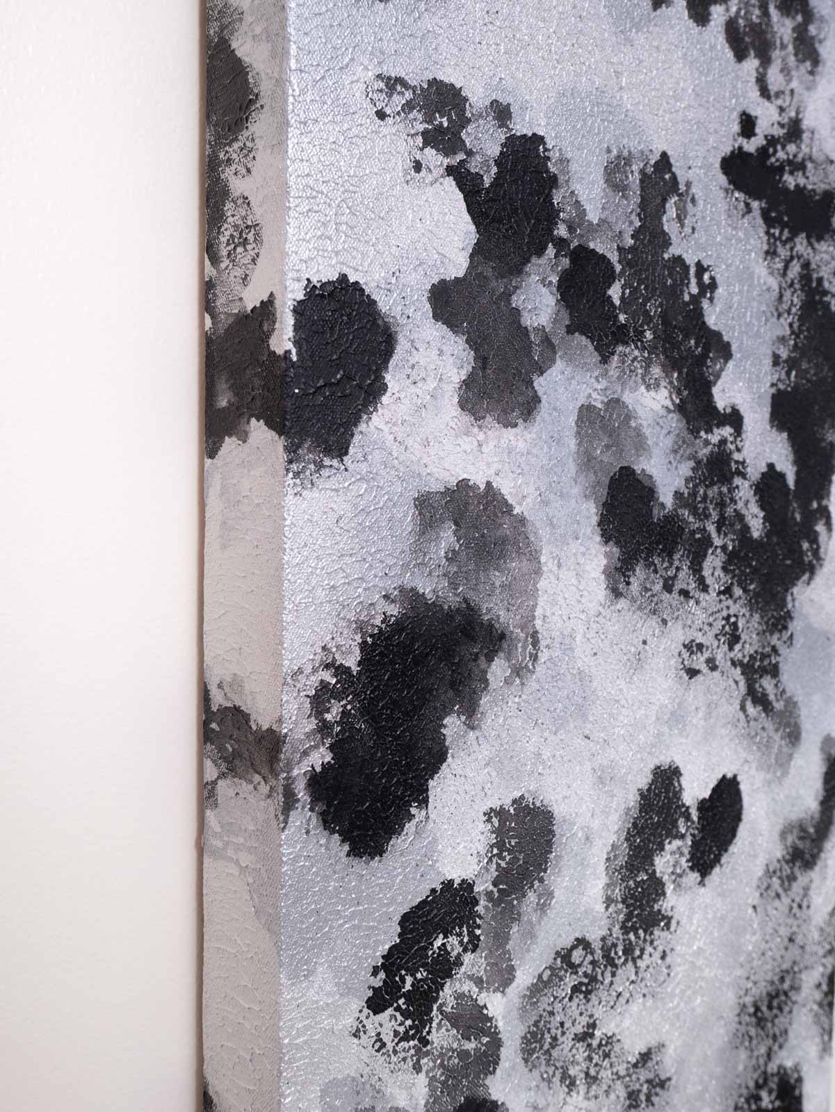Yin Yang Sky No. 02 - Acrylic & Metallic Spray Paint on Canvas